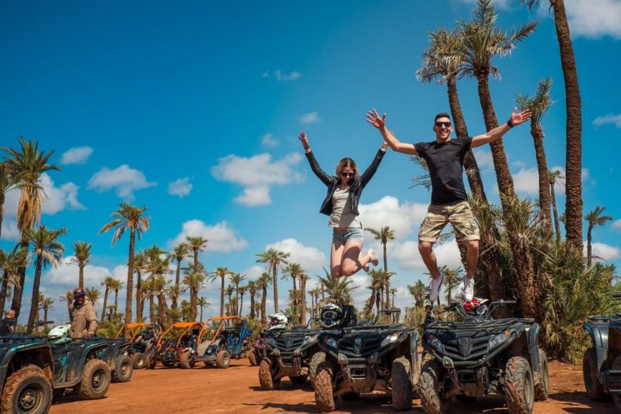Quad Bike at Palmeraie Area with Tea Tasting from Marrakech